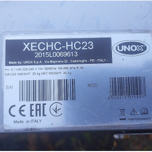 UNOX Afzuigkap XECHC-HC23 Afzuigsysteem voor elektrische ovens