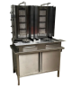 Meuble bas inox deux portes