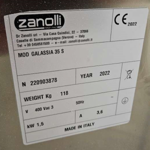 Zanolli Galassia 35S Pétrin à Spirale 35 Litres