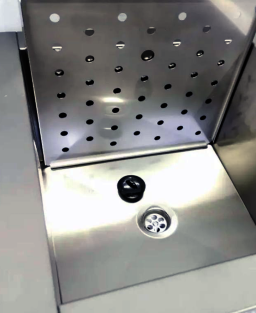 Pia de aço inox 44x44