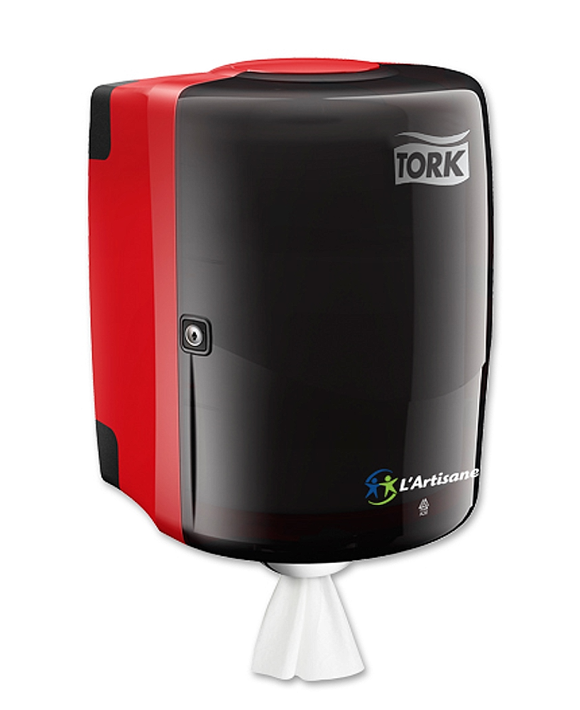 Tork Dispensador de Desenrolamento Central Vermelho – Sistema M2